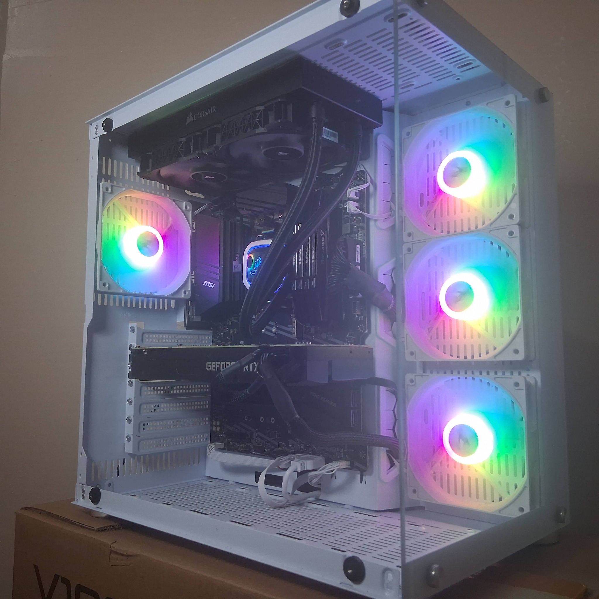 White RTX system angled view